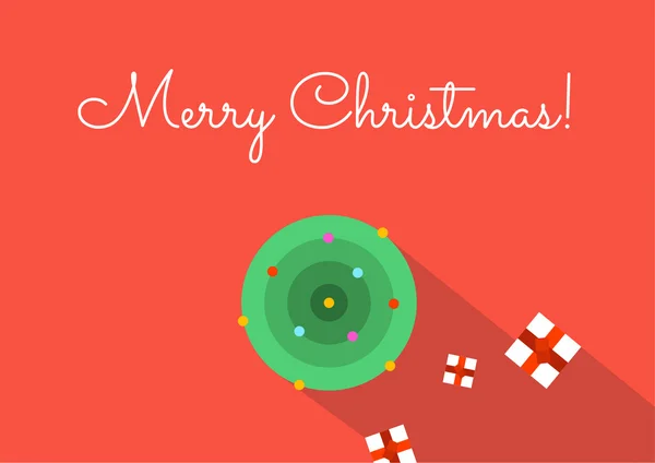 Neşeli Noel yaratıcı vektör tebrik kartı