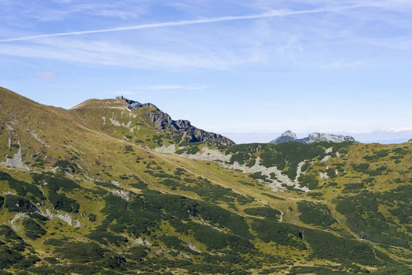 Polonya Tatra Dağları Ndaki Güneşli Manzara Kocielec Ten Görünüm — Stok fotoğraf