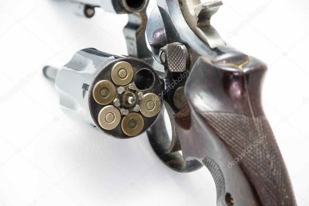 Revolver with bullets