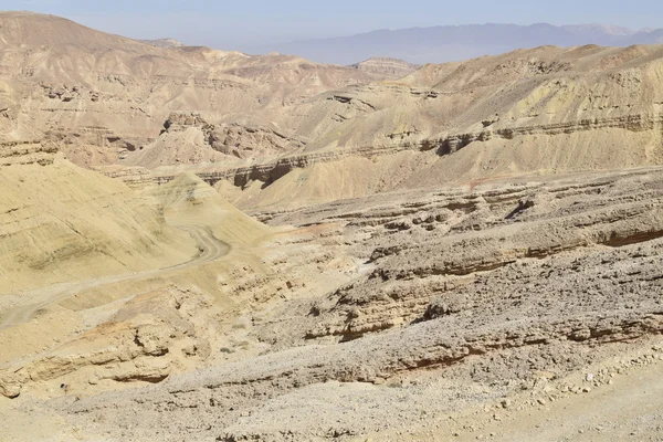 아름 다운 네 겝 사막 보기-이스라엘 — 스톡 사진