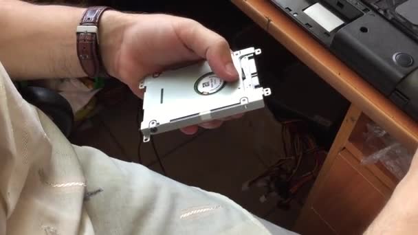 Reparera hårddisk — Stockvideo