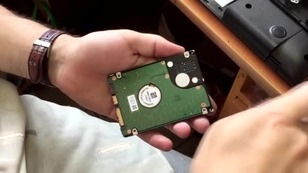 Reparera hårddisk — Stockvideo