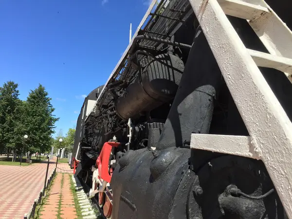 Oude stoomlocomotief — Stockfoto