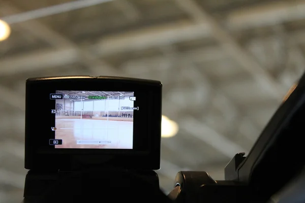 Skjuta kamera hockey spelet — Stockfoto