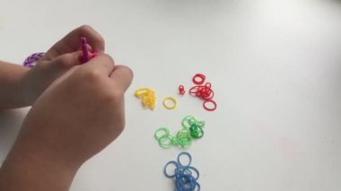 Yapım bilezikler gelen lastik bantlar