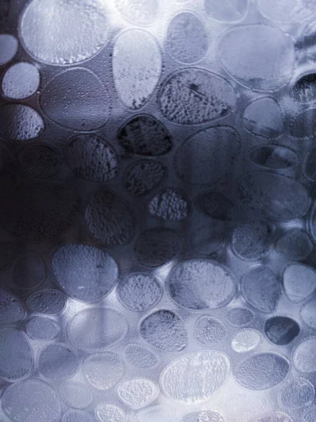 Verschillende ovalen op een grijze achtergrond, creatief patroon — Stockfoto