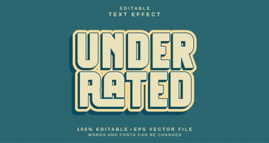 Düzenlenebilir metin biçimi efekti - Değeri bilinmeyen metin biçimi teması. projeniz için