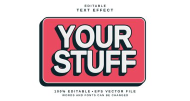 Düzenlenebilir metin biçimi efekti - Doldurulmuş metin biçimi temanız. projeniz için