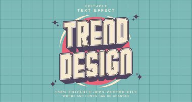 Düzenlenebilir metin biçimi efekti - Trend Design metin biçimi teması. projeniz için
