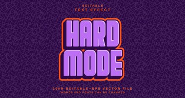 Düzenlenebilir metin biçimi efekti - Hard Mode metin biçimi teması. projeniz için
