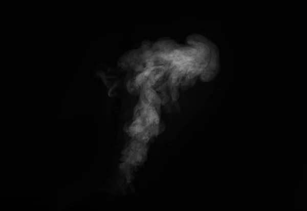 Smoke Fragments Black Background Abstract Background Design Element Overlay Pictures — Stock Photo, Image