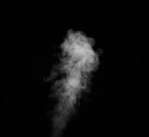 Humo Blanco Sobre Fondo Negro Fondo Abstracto Elemento Diseño Para — Foto de Stock