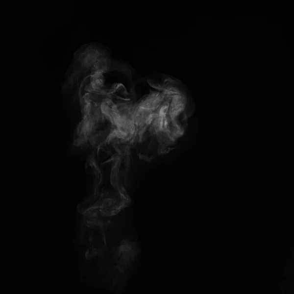 Humo Blanco Sobre Fondo Negro Fondo Abstracto Elemento Diseño Para — Foto de Stock