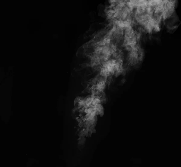 Smoke Fragments Black Background Abstract Background Design Element Overlay Pictures — Stock Photo, Image