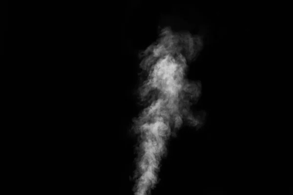 Rauchfragmente Auf Schwarzem Hintergrund Abstrakter Hintergrund Gestaltungselement Zur Überlagerung Von — Stockfoto