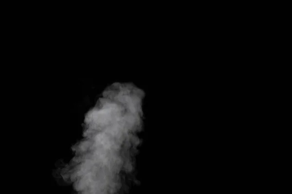 Fehér füst fekete háttérrel. Rájöttem, hogy a füst sötét háttérrel jár. Absztrakt háttér, design elem — Stock Fotó