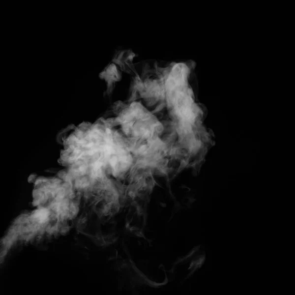 Abgebildeter Rauch auf dunklem Hintergrund. Abstrakter Hintergrund, Gestaltungselement, für Überlagerung auf Bild — Stockfoto