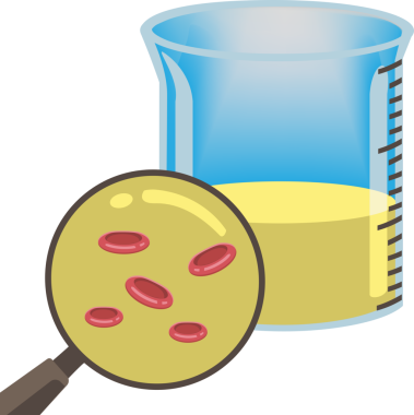 Büyüteç sıvıyı hücrelerle inceliyor