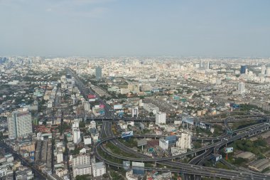 Panorama otel Baiyoke Sky Bangkok, Tayland bir gözlem platformu üzerinden