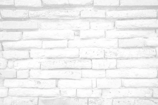 Modern White Vintage Brick Wall Texture Background Retro White Washed — Stock Photo, Image