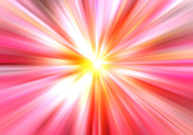 Soyut kırmızı fraktal ve arkaplan renkleri sihir, uzay hareketi patlama ve büyütme, arkaplan ışığının parlak patlama hareketi.