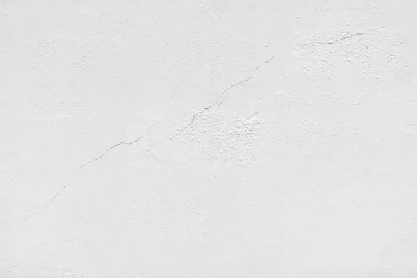 Ασπρόμαυρη Έννοια Ενός Απλού Λευκού Σοβατισμένου Τοίχου Από Τούβλα Ρωγμές — Φωτογραφία Αρχείου