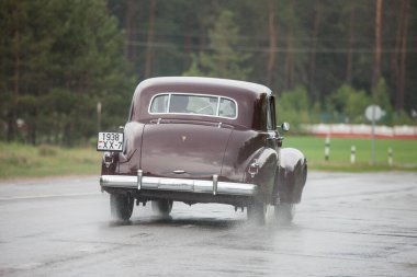 Minsk, Belarus, 11.06.2017 Cadillac Fleetwood 60 Özel Sedan 1938.