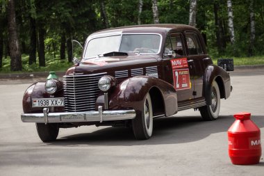 Minsk, Belarus, 11.06.2017 Cadillac Fleetwood 60 Özel Sedan 1938.