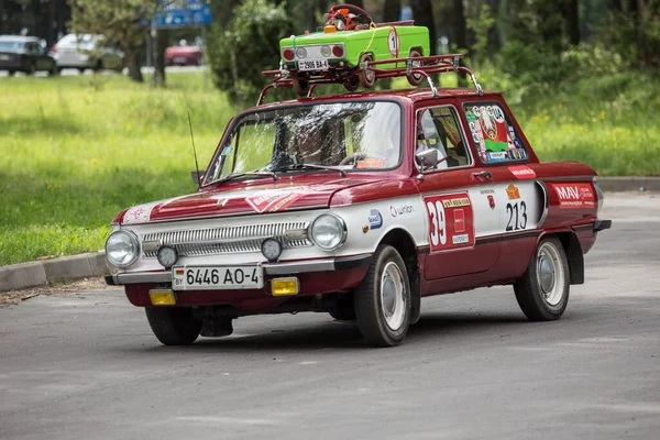 Minsk Bielorrússia 2017 Carro Soviético Zaporozhets Zaz 966 — Fotografia de Stock