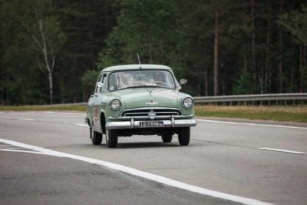 Minsk Bielorrússia 2017 Volga Carro Soviético Gaz21 — Fotografia de Stock