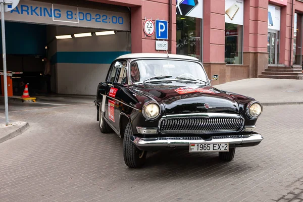 Minsk Bielorrússia 2016 Volga Carro Soviético Gaz21 — Fotografia de Stock