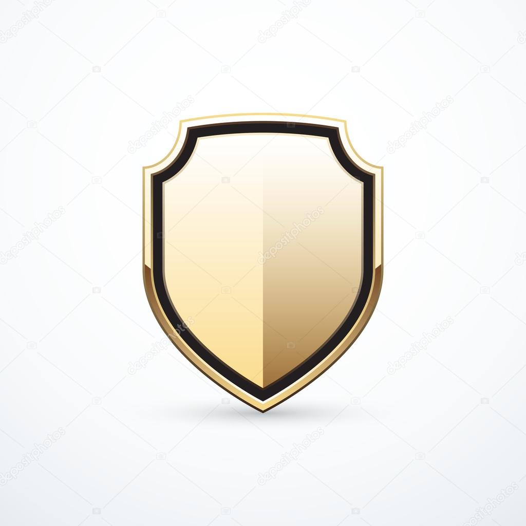 Vector gold shield icon Stock Vector Image by ©freshwater #116262164