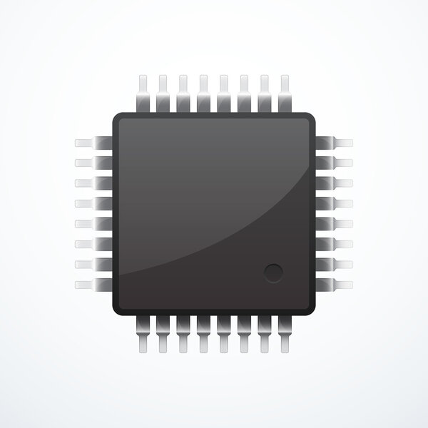 Центральный процессор. Векторная иллюстрация
.