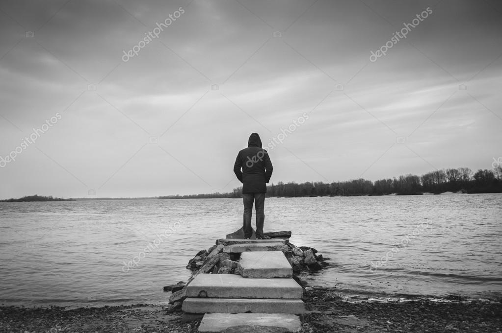 guy standing alone