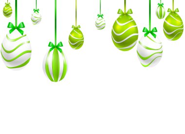 Festival asılı boyalı Paskalya yumurtaları