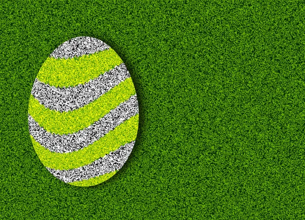 緑の芝生での復活祭 — ストックベクタ