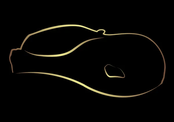 Gold logo auto — Vettoriale Stock