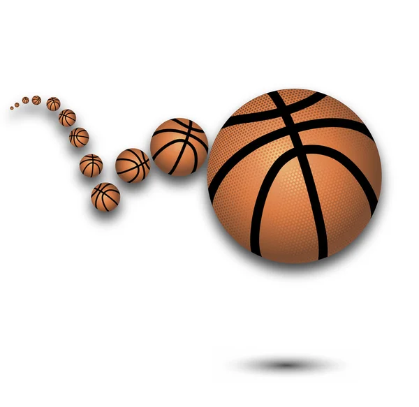 Vector baloncesto rebotando — Vector de stock