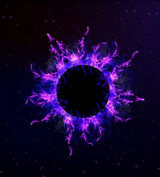 Cercle feu bleu — Image vectorielle