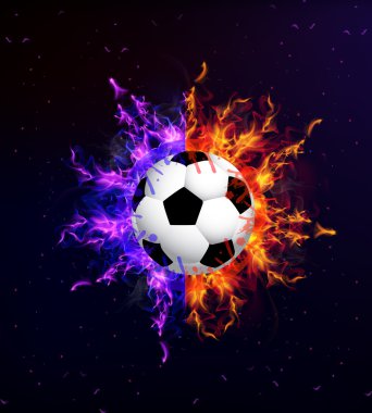 Futbol topu ateşe