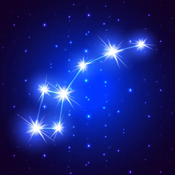 Little Dipper sterrenbeeld — Stockvector