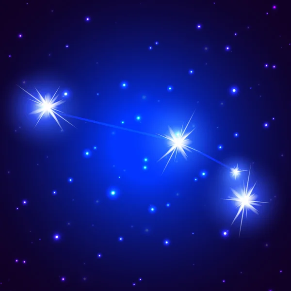 Sterrenhemel sterrenbeeld Aries — Stockvector