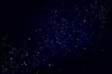 karanlık gece gökyüzü yıldızlarla