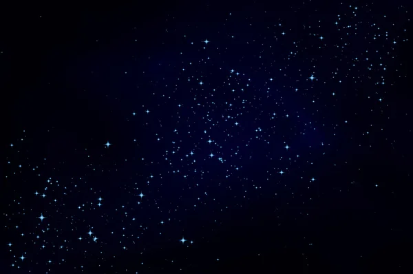 Oscuro Cielo nocturno con estrellas — Vector de stock