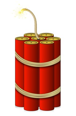 aydınlatılmış dynamit e