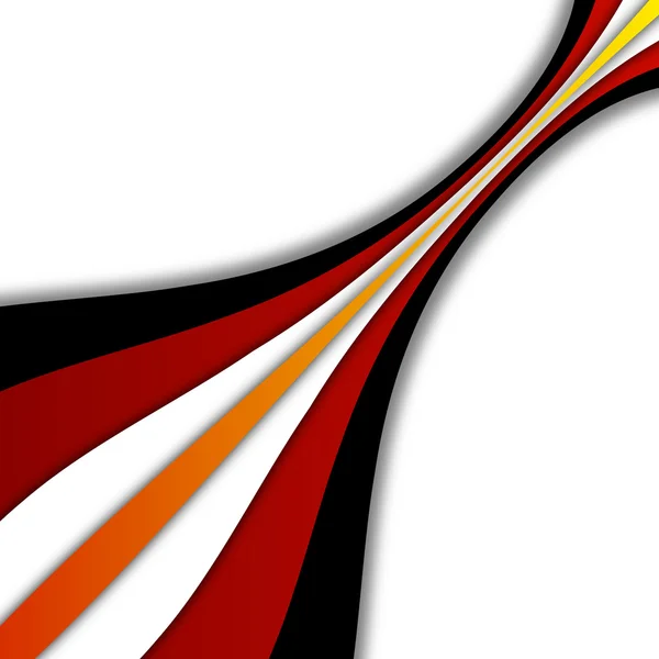 Fond de lignes courbes colorées — Image vectorielle