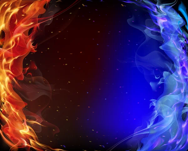 Kırmızı ve mavi duman