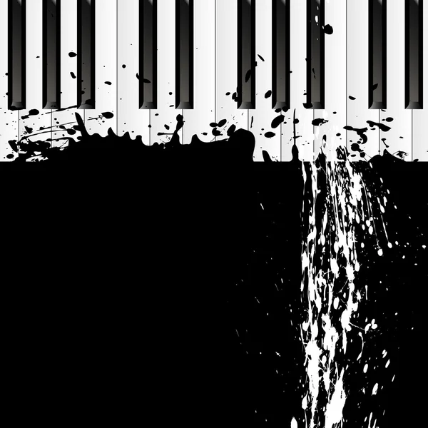 Tache sale sur le piano — Image vectorielle