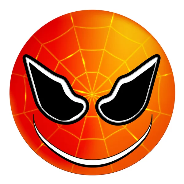 Smiley szuperhős Pókember — Stock Vector