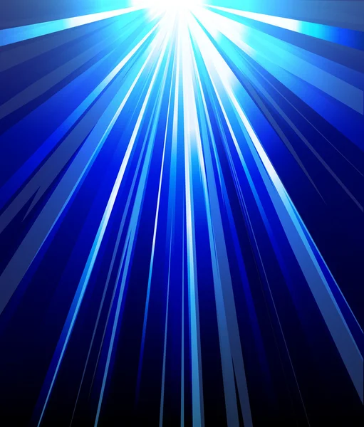 Blue background abstract rays of light — Stock Vector